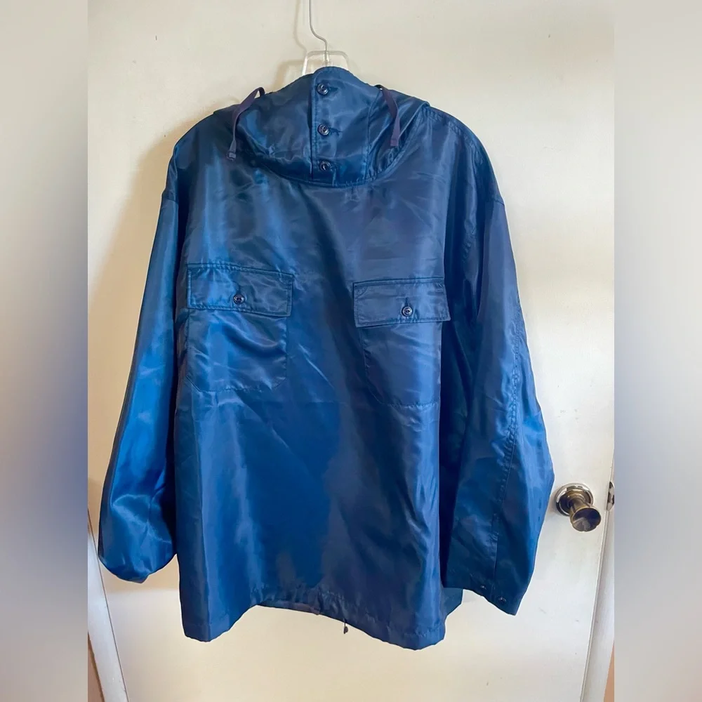 Men's Blue Hooded Jacket - Picture 1 of 3